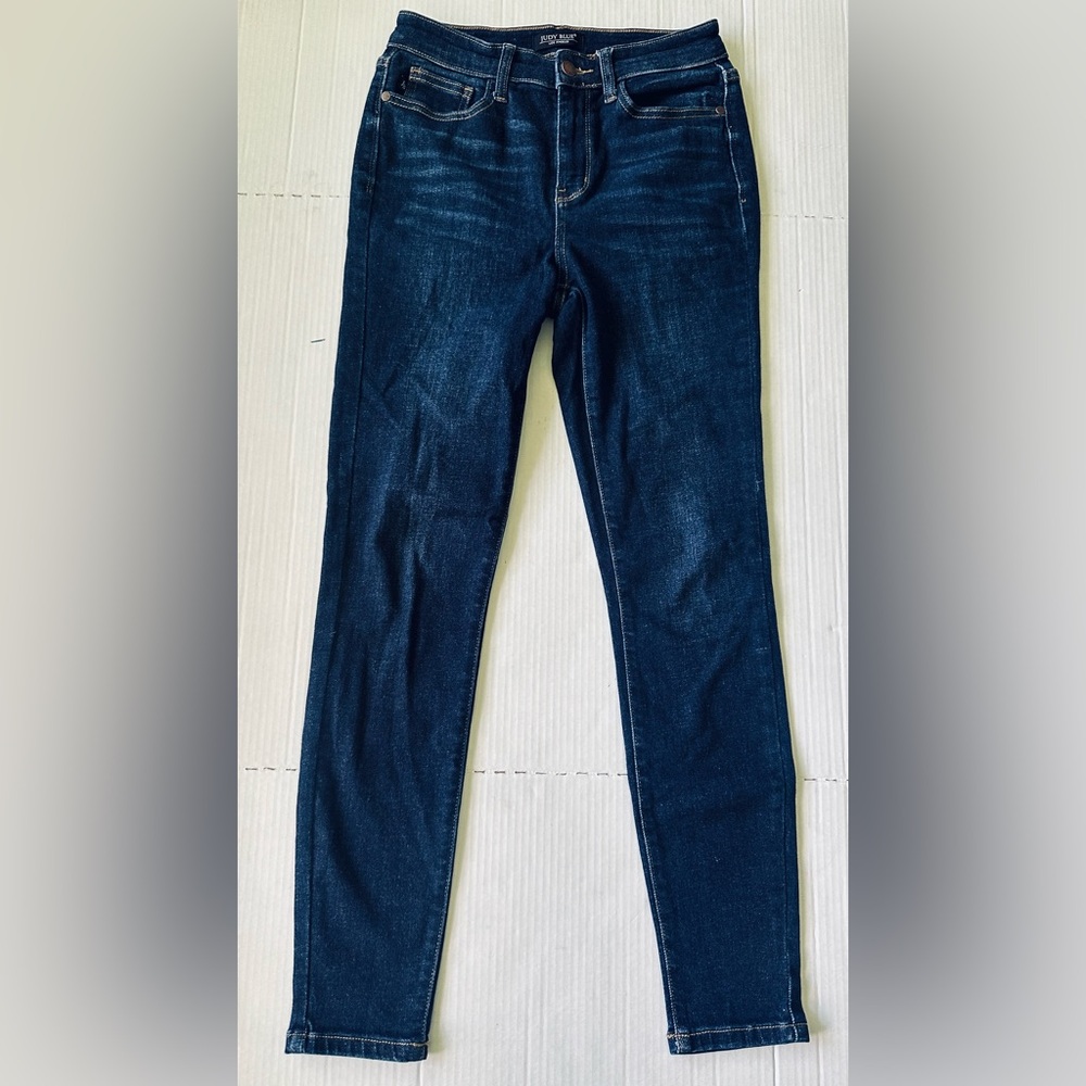 Judy Blue Skinny Fit Jeans Women's Size 3/26 Dark Wash Style JB82253DK Stretch‎
